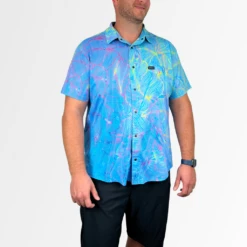 Men's Catalyst Mountain Bike Button-Down Shirt | Dropical Oil Slick -Cognativemtb Shop 25 105588c2 d181 4bf4 ac1d a130456119ff