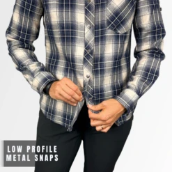 Women's Technical Mountain Bike Flannel - (Navy/Cream) -Cognativemtb Shop 25 5abc2f56 21b0 4f0b 92e5 ef6f7c5a4e10