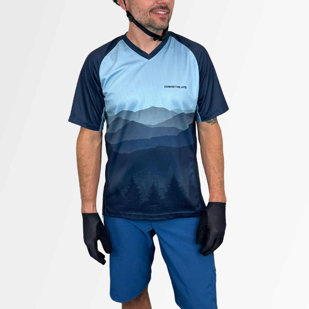 Men's Short Sleeve VersaTech™ MTB Jersey (Black Mountain) *NEW UPDATED FIT* 2 Men's Short Sleeve VersaTech™ MTB Jersey (Black Mountain) *NEW UPDATED FIT* - Image 2