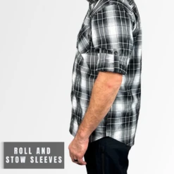 Men's Technical Mountain Bike Flannel - (Black/White) -Cognativemtb Shop 31 23418d0e 8c01 48b5 abc7 299b4cbe9d71