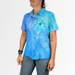 Women's Catalyst Mountain Bike Button-Down Shirt | Dropical Oil Slick -Cognativemtb Shop 36 8700de47 95f2 4519 8b55 6aebc89b2c6d