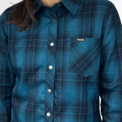 Women's Technical Mountain Bike Flannel - (Deep Teal) -Cognativemtb Shop 39