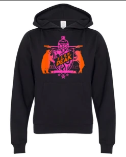 Youth Neon Berm Peak Hoodie (Black)
