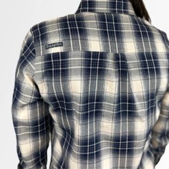 Women's Technical Mountain Bike Flannel - (Navy/Cream) -Cognativemtb Shop 42 7252efd4 52ca 457a becf 638825fe2327