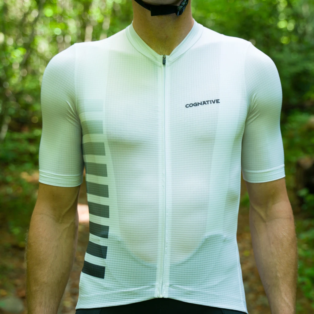 Men's Endurance Race Cycling Jersey (Gradient White) 2 Men's Endurance Race Cycling Jersey (Gradient White) - Image 2