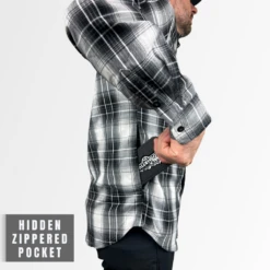 Men's Technical Mountain Bike Flannel - (Black/White) -Cognativemtb Shop 6 d60ca622 c1d8 446a bc32 2aeb9d882d40