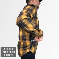 Men's Technical Mountain Bike Flannel - (Orange) -Cognativemtb Shop 8