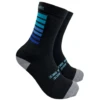 SockGuy Overlook Merino Wool Sock - (Blue Stripes)