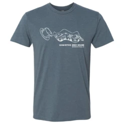 Coffee + Mountains Shirt (Indigo)