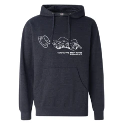 Coffee + Mountains Hoodie (Heather Navy)