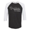 Coffee + Mountains Shirt Unisex 3/4 Sleeve Raglan
