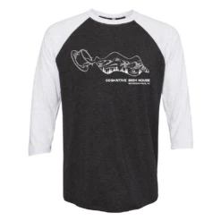 Coffee + Mountains Shirt Unisex 3/4 Sleeve Raglan