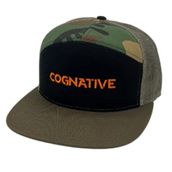 Cognative Logo - 7 Panel Trucker Hat (Camo)