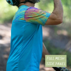Men's Short Sleeve VersaTech™ MTB Jersey (Oil Slick) *NEW UPDATED FIT* 8 Men's Short Sleeve VersaTech™ MTB Jersey (Oil Slick) *NEW UPDATED FIT* -Cognativemtb Shop FULLMESHSIDEPANEL