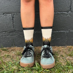 SockGuy Standard Issue MTB Tech Sock - Trees (Orange/Tan) 6 SockGuy Standard Issue MTB Tech Sock - Trees (Orange/Tan) -Cognativemtb Shop Fire1