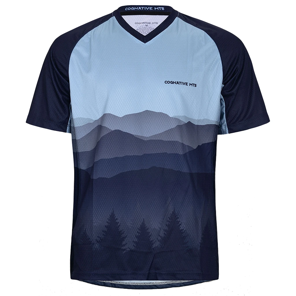 Men's Short Sleeve VersaTech™ MTB Jersey (Black Mountain) *NEW UPDATED FIT* 1 Men's Short Sleeve VersaTech™ MTB Jersey (Black Mountain) *NEW UPDATED FIT*