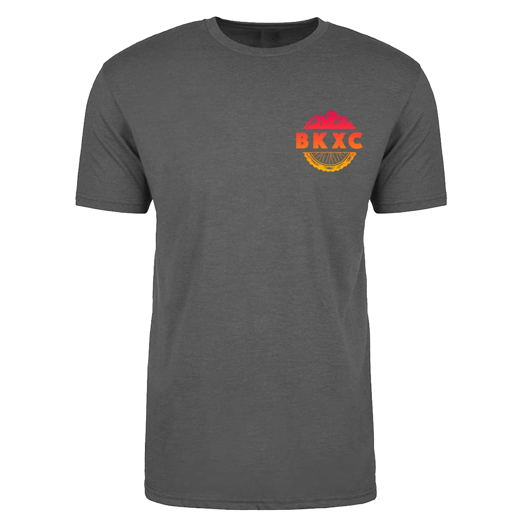 BKXC Logo - Men's Shirt (Heather Gunmetal) 1 BKXC Logo - Men's Shirt (Heather Gunmetal)