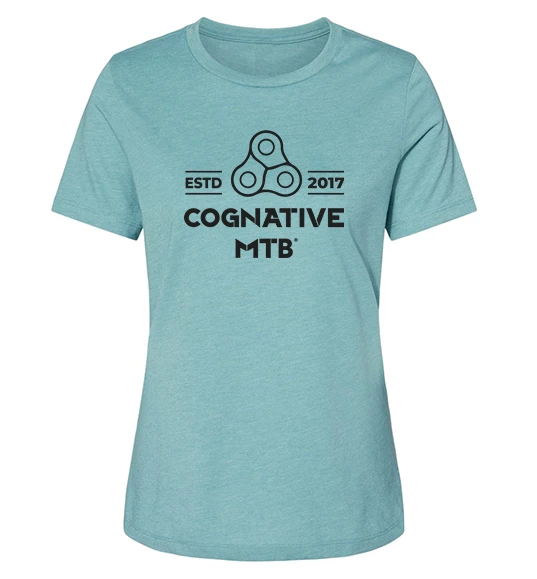 Women's Cognative Chain Logo Shirt (Heather Lagoon) 1 Women's Cognative Chain Logo Shirt (Heather Lagoon)