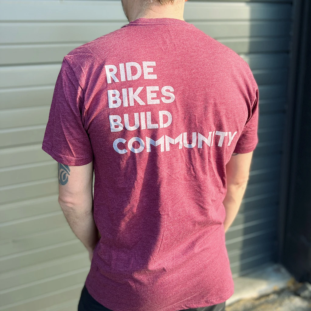 Men's Ride Bikes Build Community Shirt (2 Color Options) 5 Men's Ride Bikes Build Community Shirt (2 Color Options) - Image 5