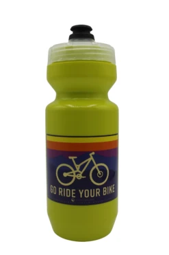 Specialized Go Ride Your Bike Purist Mountain Bike Water Bottle 22oz (6 Color Options) -Cognativemtb Shop Hyper Green Water Bottle