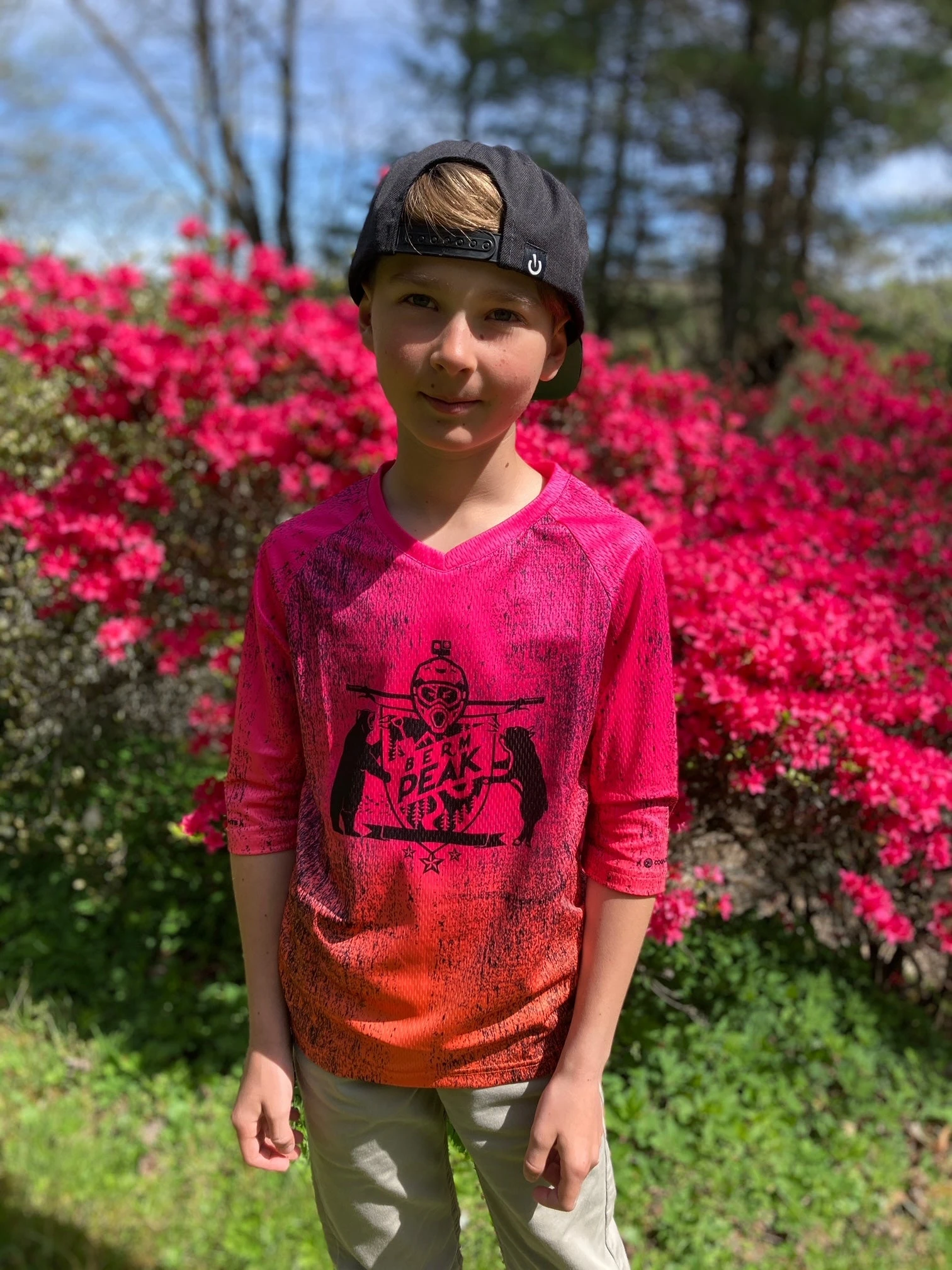 Youth 3/4 Sleeve Berm Peak Tech 2.0 MTB Jersey (NEON) 2 Youth 3/4 Sleeve Berm Peak Tech 2.0 MTB Jersey (NEON) - Image 2