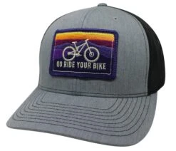 GO RIDE YOUR BIKE - MESH BACK TRUCKER HAT (HEATHER GREY)