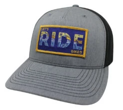 Let's Ride Bikes - Mesh Back Trucker Hat (Heather Grey)