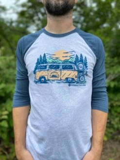 In Search Of Singletrack Unisex 3/4 Sleeve Raglan -Cognativemtb Shop IMG 4980