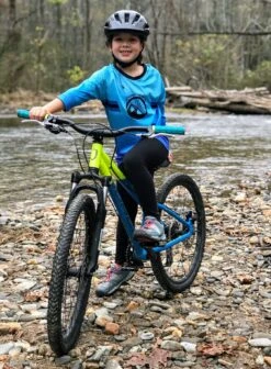 Youth Cognative Standard Issue (Blue/Teal) - 3/4 Sleeve MTB Jersey -Cognativemtb Shop IMG 7312