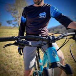 Men's Berm Peak 3/4 Sleeve Tech 2.0 Jersey (Blue Ridge) *NEW UPDATED FIT* -Cognativemtb Shop IMG 9179