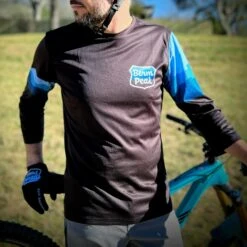 Men's Berm Peak 3/4 Sleeve Tech 2.0 Jersey (Blue Ridge) *NEW UPDATED FIT* -Cognativemtb Shop IMG 9191