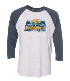 In Search Of Singletrack Unisex 3/4 Sleeve Raglan