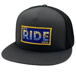 Let's Ride Bikes - Flat Bill Trucker (Charcoal)