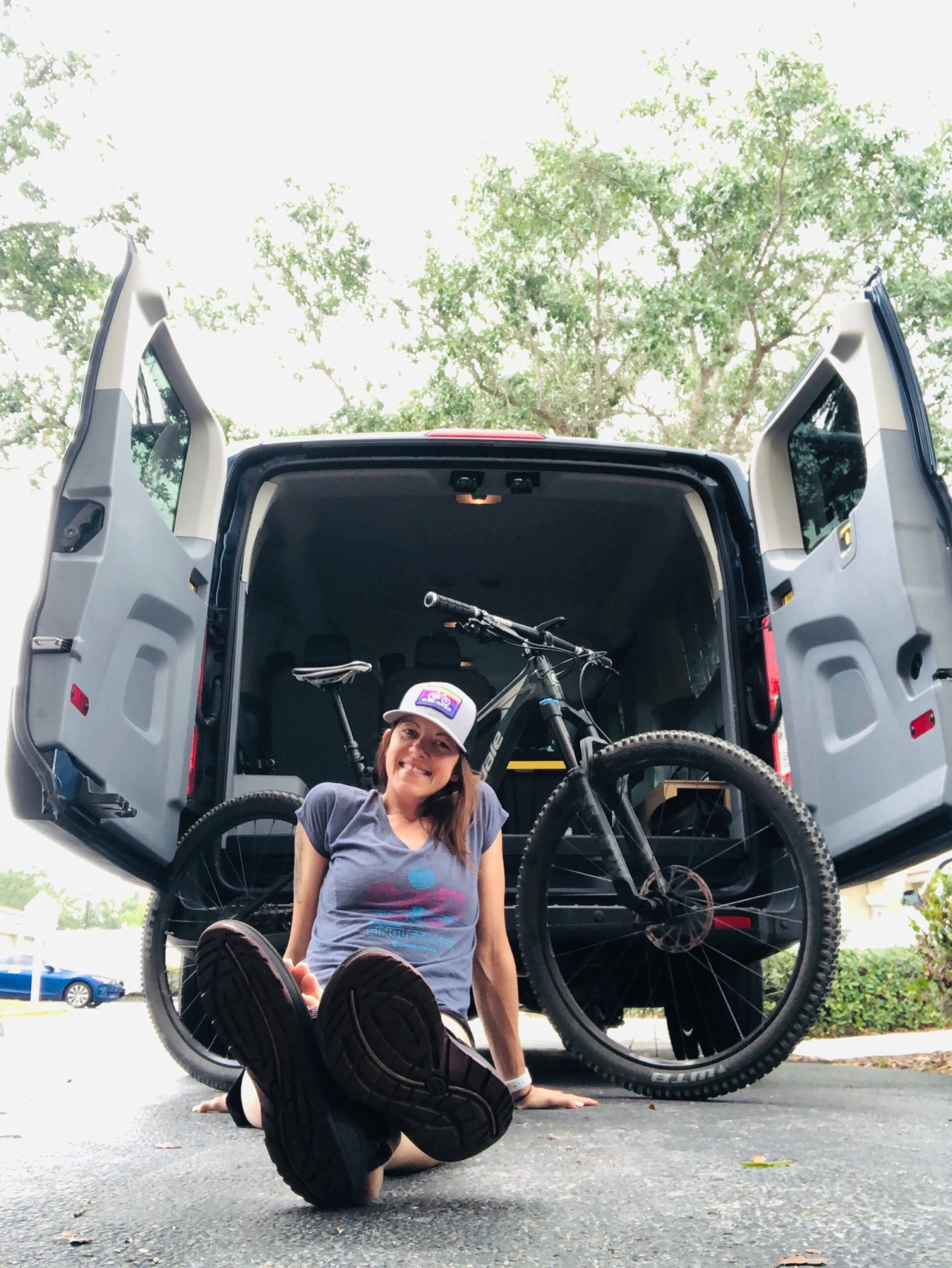 GO RIDE YOUR BIKE - MESH BACK TRUCKER HAT (HEATHER GREY) 3 GO RIDE YOUR BIKE - MESH BACK TRUCKER HAT (HEATHER GREY) - Image 3