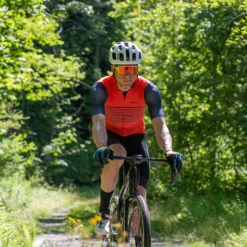 Men's Endurance Race Cycling Jersey (Flo Red) -Cognativemtb Shop Mens4