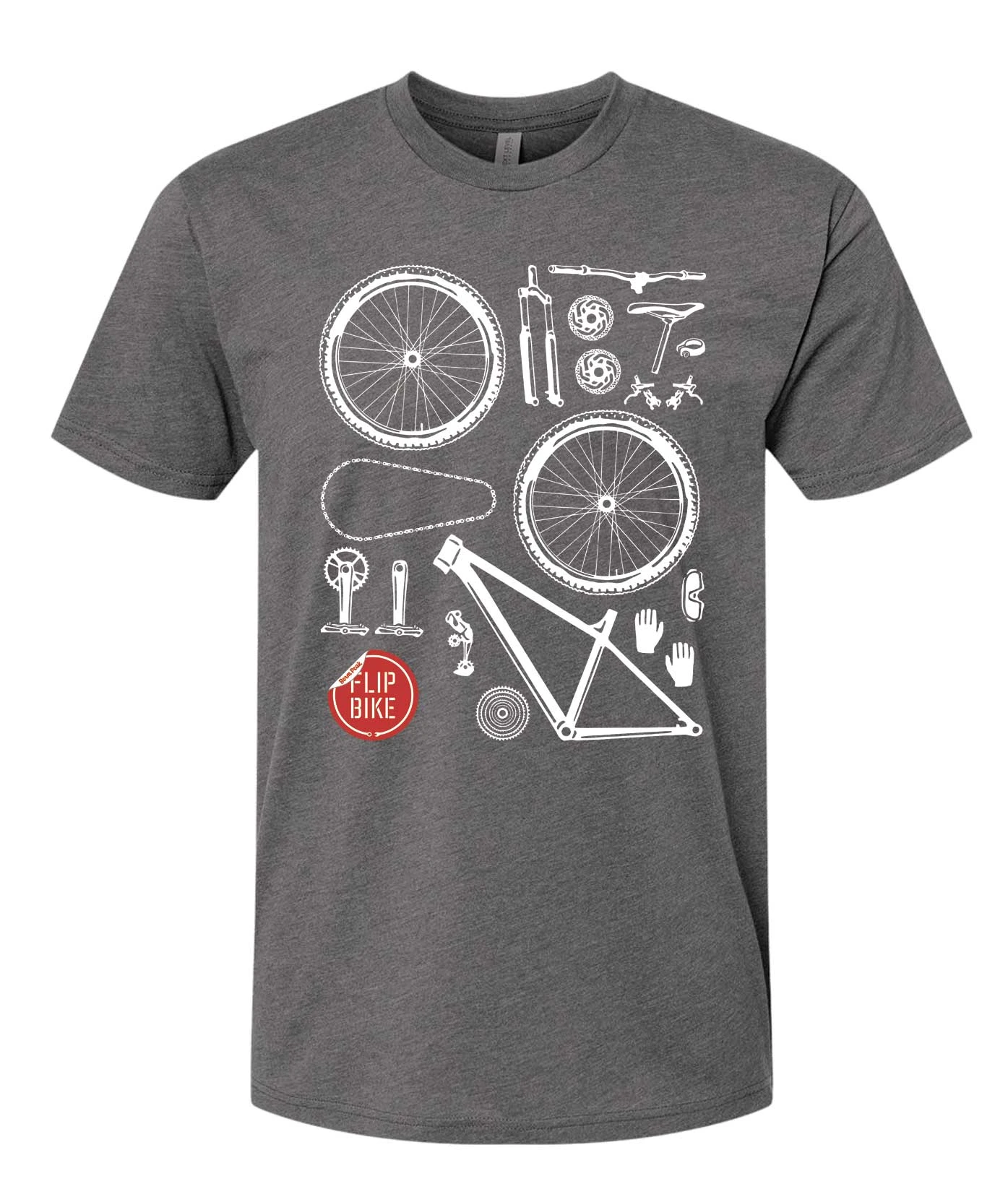Flip Bike - Men's Shirt (Charcoal) 1 Flip Bike - Men's Shirt (Charcoal)