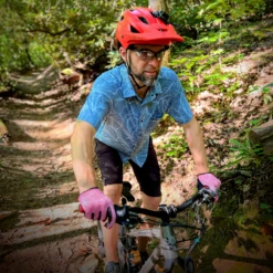 Men's Catalyst Mountain Bike Button-Down Shirt | Dropical Smoke Blue 10 Men's Catalyst Mountain Bike Button-Down Shirt | Dropical Smoke Blue -Cognativemtb Shop MensSmokeBlue1