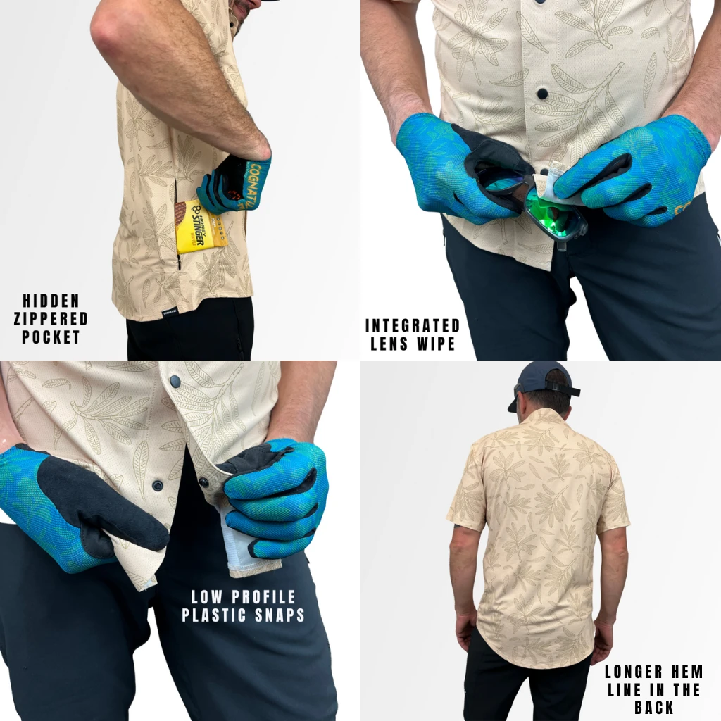 Men's Catalyst Mountain Bike Button-Down Shirt | Rhodo Tan 2 Men's Catalyst Mountain Bike Button-Down Shirt | Rhodo Tan - Image 2