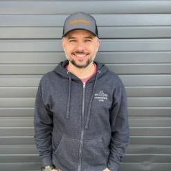 Cognative Logo - Mesh Back MTB Trucker Hat (5 Color Options) -Cognativemtb Shop OrangeLogo1