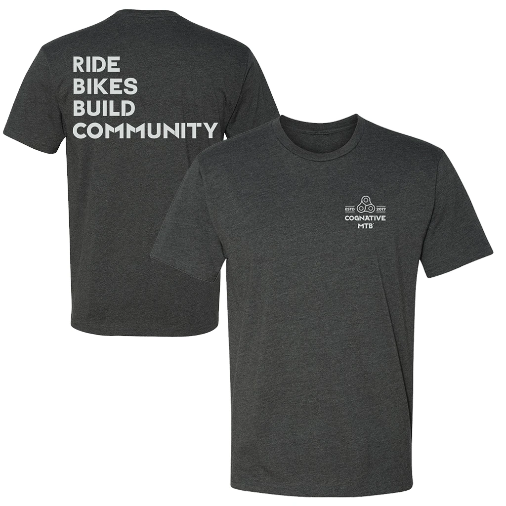 Men's Ride Bikes Build Community Shirt (2 Color Options) 1 Men's Ride Bikes Build Community Shirt (2 Color Options)