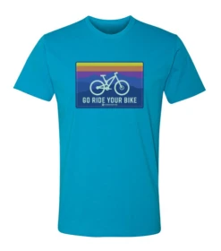 GO RIDE YOUR BIKE SHIRT (2 COLOR OPTIONS) -Cognativemtb Shop Torquoise6210