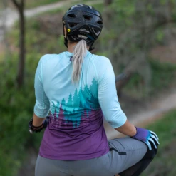 Women's 3/4 Sleeve Tech Air MTB Jersey (Wine Trees) -Cognativemtb Shop Wine6 4cd5997d 2d5b 439f b620 5944ac39f0e3