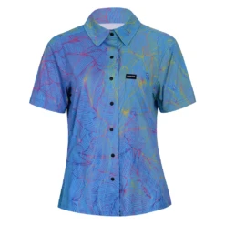Women's Catalyst Mountain Bike Button-Down Shirt | Dropical Oil Slick