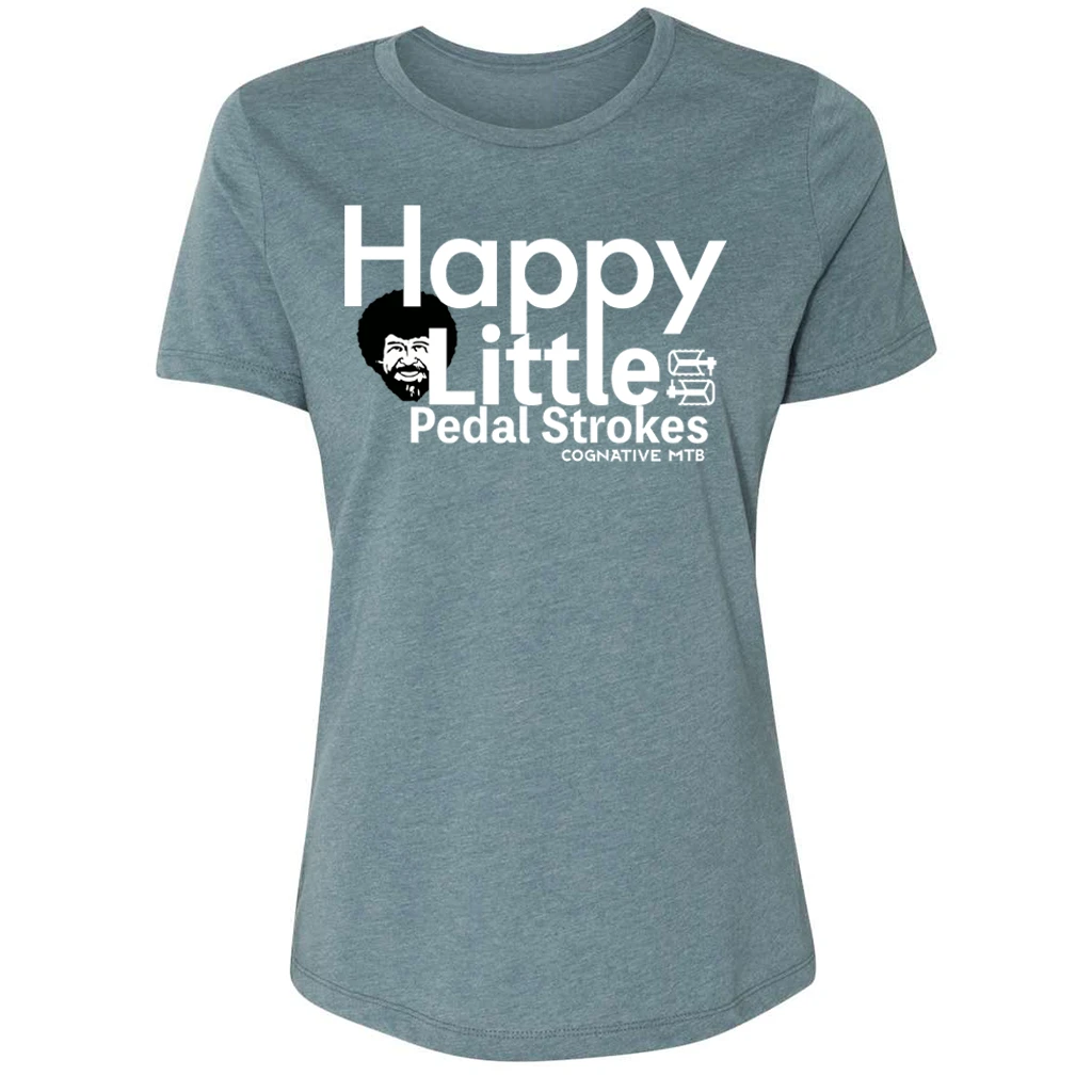 Women's Happy Little Pedal Strokes Shirt 1 Women's Happy Little Pedal Strokes Shirt