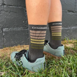 SockGuy Overlook Standard Issue Sock - (Earth Stripes) -Cognativemtb Shop WoolGrey1