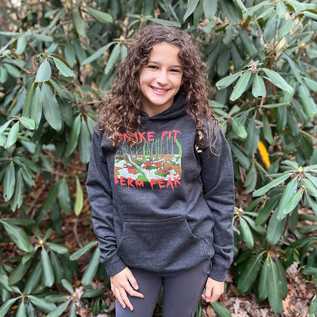 Snake Pit - Youth Berm Peak Hoodie (Heather Charcoal) 2 Snake Pit - Youth Berm Peak Hoodie (Heather Charcoal) - Image 2