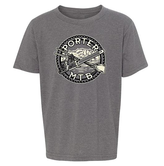 Porter MTB - Youth Shirt (Heather Grey) 1 Porter MTB - Youth Shirt (Heather Grey)