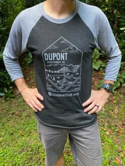 DuPont State Forest - Unisex 3/4 Sleeve Raglan -Cognativemtb Shop image 40d11051 1a3d 4c8e bcbc d70670570063