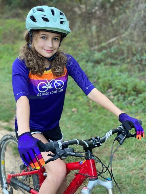 Youth Go Ride Your Bike - 3/4 Sleeve MTB Tech 2.0 Jersey 3 Youth Go Ride Your Bike - 3/4 Sleeve MTB Tech 2.0 Jersey - Image 3